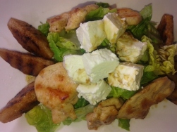 Grilled chicken, feta and pear salad. Photo by: Diana O'Gilvie